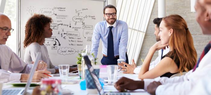 employee team working together